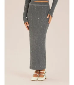 Alma en Pena Faldas|FALDA PUNTO HILO METALIZADO