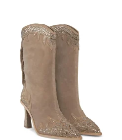 Alma en Pena Botas De Tacón|MEDIA BOTA CON FLECOS