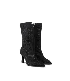 Alma en Pena Botines De Tacón|MEDIO BOTÍN CON BRILLOS