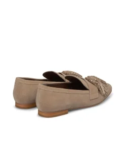 Alma en Pena Zapatos Planos|MOCASÍN BORLAS CON PEDRERÍA