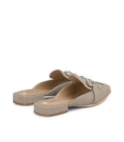 Alma en Pena Zapatos Planos|MULES CON HEBILLA DE STRASS