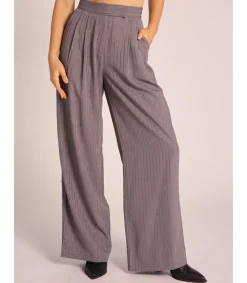 Alma en Pena Pantalones|PANTALÓN RECTO RAYAS PEDRERÍA