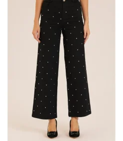 Alma en Pena Pantalones|PANTALÓN VAQUERO LARGO BRILLOS