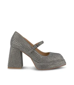 Alma en Pena Zapatos De Tacón|SANDALIA PEDRERÍA PUNTA CUADRADA