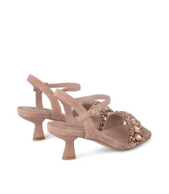 Alma en Pena Sandalias|SANDALIA TACÓN BAJO PEDRERÍA