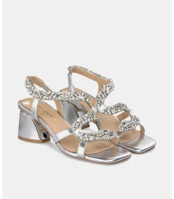 Alma en Pena Sandalias|SANDALIA TACÓN CUADRADO SERPIENTE