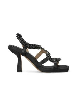 Alma en Pena Sandalias|SANDALIA TACÓN SERPIENTE BRILLOS