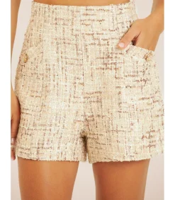 Alma en Pena Pantalones|SHORT TEXTURA BOTÓN JOYA