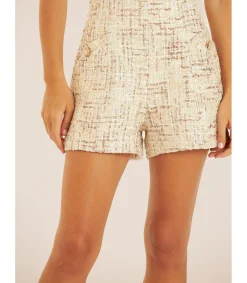 Alma en Pena Pantalones|SHORT TEXTURA BOTÓN JOYA