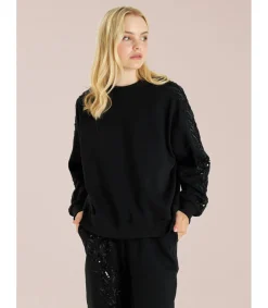 Alma en Pena Jerséis|SUDADERA CON DETALLE LENTEJUELAS