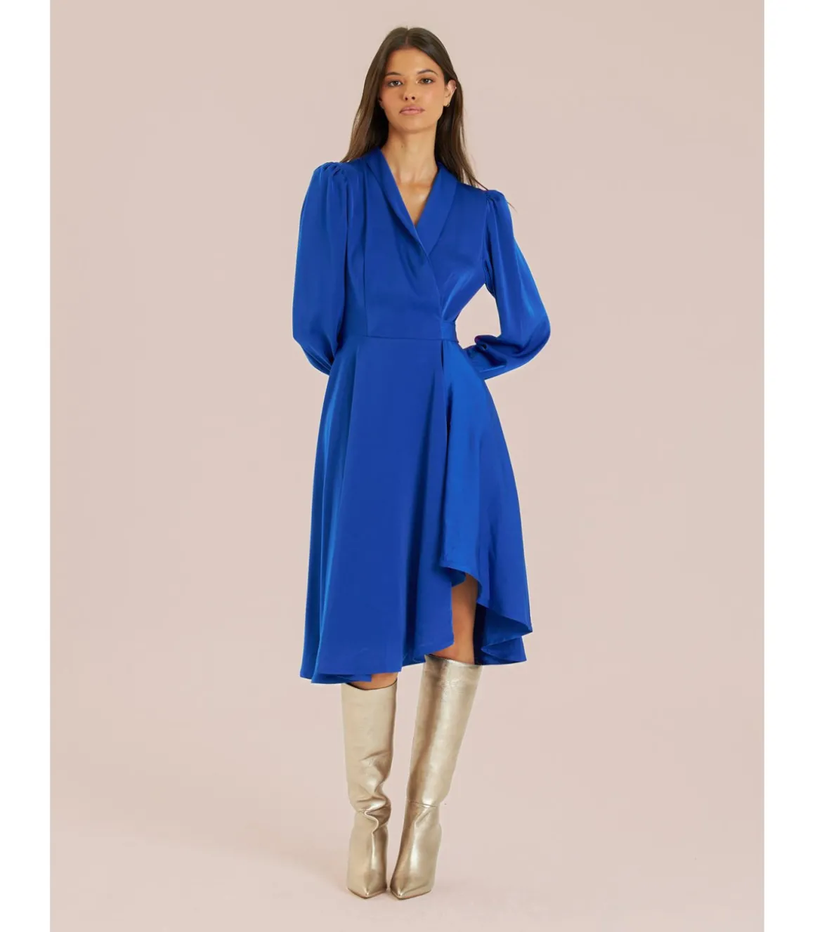 Alma en Pena Vestidos Cortos|VESTIDO CORTO MANGA ABULLONADA