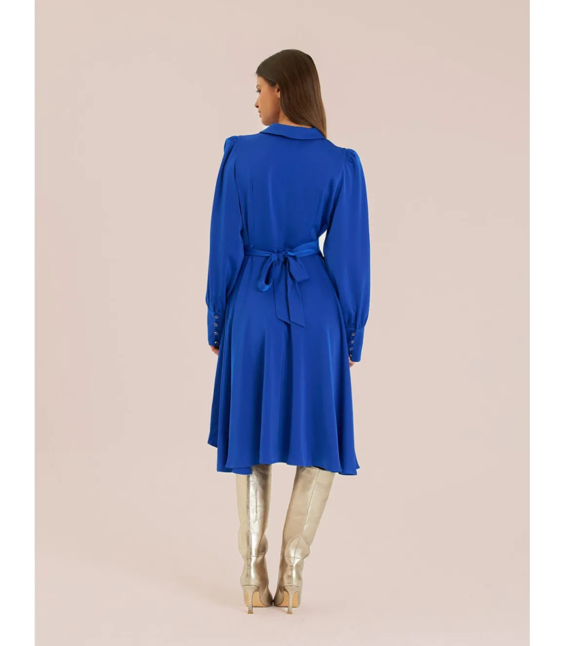 Alma en Pena Vestidos Cortos|VESTIDO CORTO MANGA ABULLONADA