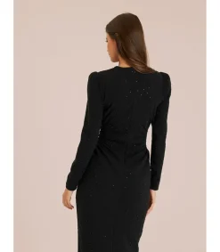 Alma en Pena Vestidos Largos|VESTIDO DRAPEADO LATERAL