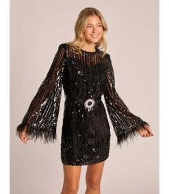 Alma en Pena Vestidos Cortos|VESTIDO MINI LENTEJUELAS