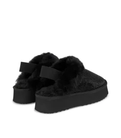 Alma en Pena Zapatos Planos|ZAPATO DE PELO CON PEDRERÍA