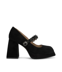 Alma en Pena Zapatos De Tacón|ZAPATO TACÓN BOTÓN PEDRERÍA