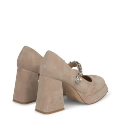 Alma en Pena Zapatos De Tacón|ZAPATO TACÓN BOTÓN PEDRERÍA